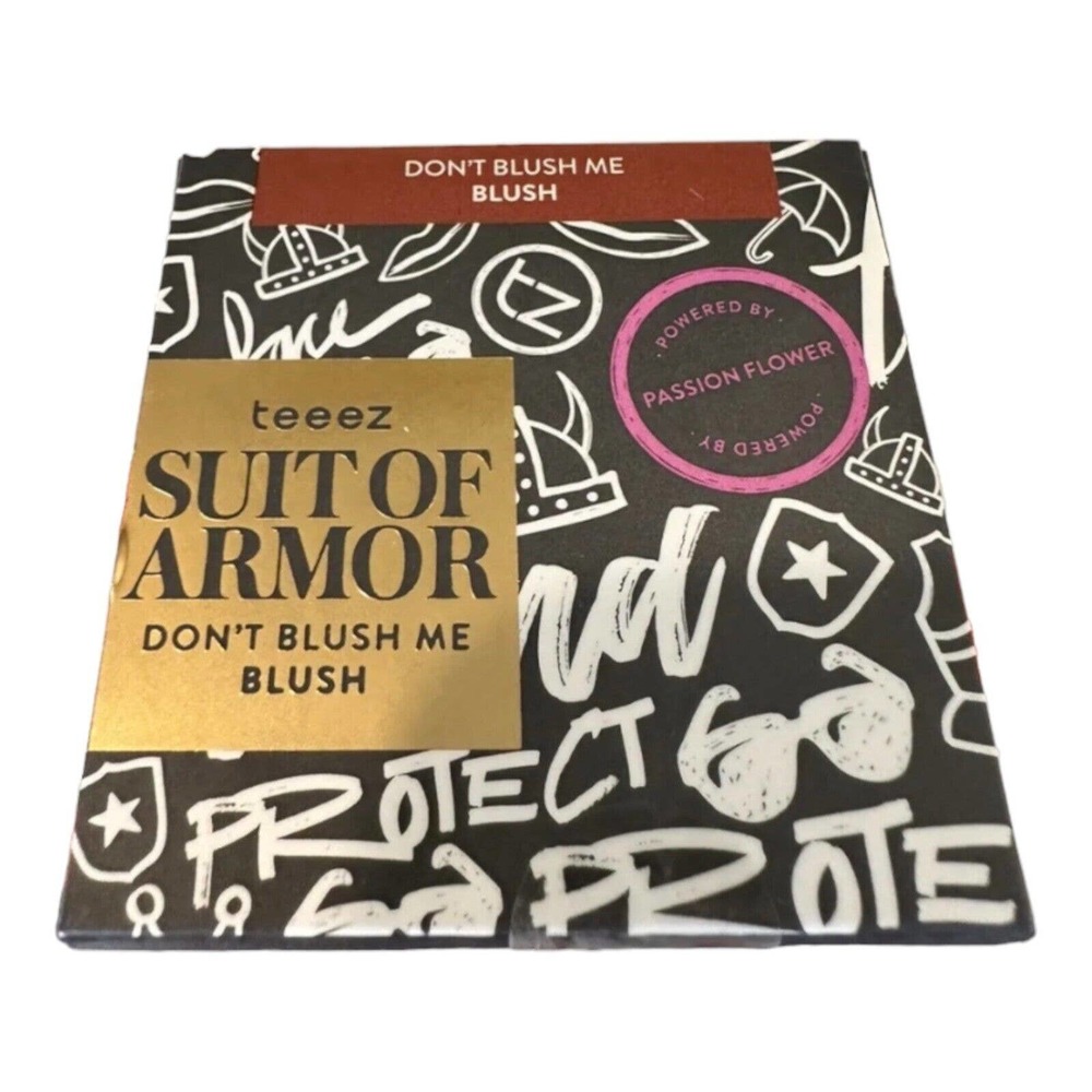 Teeez Cosmetics Suit Of Armor Don't Blush Me Mauve Blush New In Box Travel Size